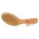 100% Natural Boar Bristle Body Brush with Contoured Wooden Handle