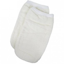 Paraffin Wax Therapy / Self Tanning Spa Cloth Mitts (3 Pack) (White) by Simply Beauty