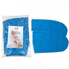 Pana® Marca reutilizable * * AZUL térmicos con aislamiento de tela mitones con velcro para tratamientos de terapia de calor cera