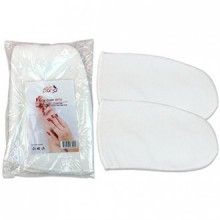 Pana® Marque réutilisable * BLANC * thermique en tissu Mitaines isolés avec velcro pour les traitements de paraffine Heat Therap