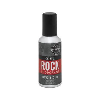 CRYSTAL DEODORANTS ROCK BDY SPRY, ONYX STORM, 4 FZ