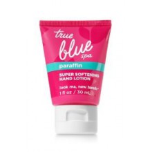 Bath and Body Works True Blue Mini Paraffine super Adoucissant main Lotion 1 Oz