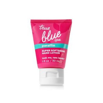 Bath and Body Works True Blue Mini Paraffine super Adoucissant main Lotion 1 Oz