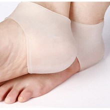 1 Pair Gel Heel Sleeve Moisturizing Silicone Socks Heel Ankle Pain Relief Cushion