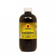 Tropic Isla de Jamaica Negro 8 oz Aceite de ricino con un aplicador, Venta grande !! - Packaing botella de PET Segura