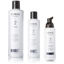 Nioxin System 2 Starter Kit Cleanser, Scalp Therapy & Scalp Treatment 1 set (Cleanser 300mL (10.1 FL OZ), Scalp Therapy 150