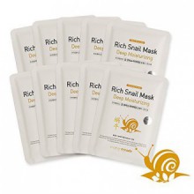 mothermade® Rica Hidratación Profunda Caracol Máscara Facial 10 empaquetados individualmente bundle - 100% Cupra hoja de algodón