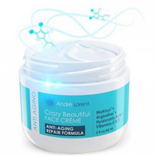 Best Face Cream for Wrinkles and Anti Aging - Daily Moisturizer with Matrixyl + Argireline + Hyaluronic Acid + Vitamin C +