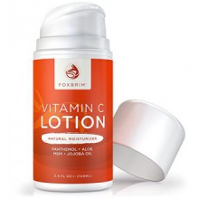 Vitamin C Lotion - Natural Face Moisturizer - POWERFUL Antioxidants Vitamin C & Green Tea - Hydrating Jojoba Oil, Shea