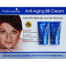 Hydroxatone Anti-Aging BB (Beauty Balm) Cream, Universal Shade for ALL Skin Types, SPF 40 (BONUS Pack of 2, 1.5 ounce