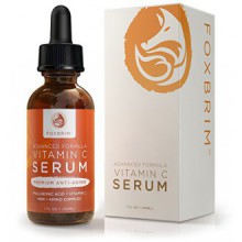 Foxbrim Vitamin C Serum for Face, 1 fl oz. - BEST Anti-Aging Serum - Vegan Hyaluronic Acid & Amino Complex - Premium Face
