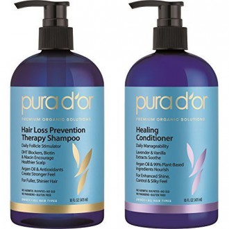 PURA D'OR Hair Loss Prevention Therapy Strengthen & Soothe Combo