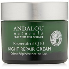 Andalou Naturals Resveratrol Q10 Noche Crema Reparadora, 1,7 onza