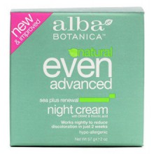 Crème Alba Botanica Natural Même avancée Sea plus de nuit régénératrice 2 fl oz