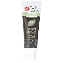 Twin Lotus Active Charcoal Toothpaste Herbaliste Triple Action 100g (3.52 Oz) X 1 Tube