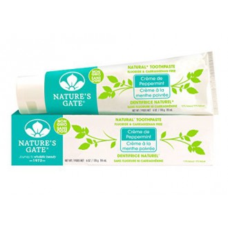 Porte Naturel Dentifrice Nature, Crème de menthe poivrée, Tubes 6 onces (pack de 6)