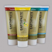 Redmon Earthpaste Natural Toothpastec 4 PACK !! (Citron, Wintergreen, cannelle, menthe poivrée)