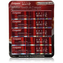 Colgate Blanc optique Dentifrice (5 Pack, 6.3 oz chacune, 31,5 totale oz)