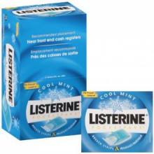 Listerine Pocket Paks Oral Care Breath Strips (Cool Mint), Kills Germs for Fresh Breath - 12 Packs (24 strips per pack)