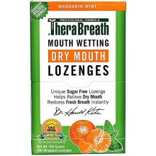 TheraBreath Mouth Wetting Lozenges, Mandarin Mint (100 ea)