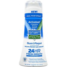 Gum smartmouth y la placa de enjuague bucal, menta, 16 onza líquida