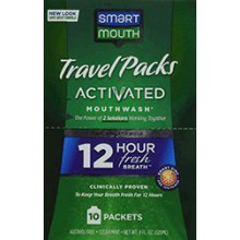 SmartMouth Mouthwash Packets Clean Mint 10 Chaque (Pack de 3)