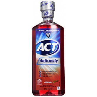 ACT alcool anticavité gratuit Fluoride Rinse-cannelle-18 oz, 2 pk