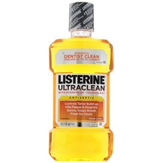 Listerine Ultra Clean rince-bouche antiseptique, agrumes frais, 1 pintes 1,8 Fl Oz