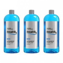 BreathRx Anti-bacterial Mouth Rinse, 3 Bottle Economy Pack (Each bottle is 33 oz)