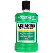 Listerine enjuague bucal antiséptico, Freshburst 1,5 litros (paquete de 6)