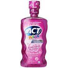 ACT Kids Anti-Cavity Fluoride Rinse, Bubblegum Blowout 16.9 oz