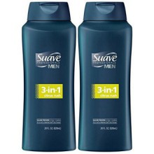 Hommes Suave 3-in-1 Shampooing + revitalisant + Body Wash - Citrus Rush - 28 oz - 2 pk