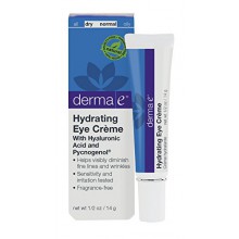 dermis e Crème de ojos hidratante con ácido hialurónico y Pycnogenol, 1/2 onza, 14 g