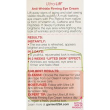 Garnier SkinActive Ultra-Lift Anti-Rides Fermeté Crème pour les yeux, 0,5 fl. oz