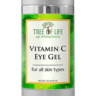 ToLB vitamina C contra el envejecimiento del ojo crema hidratante - Lucha contra el envejecimiento Anti arrugas Vitamina C Gel O