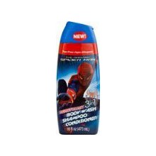 Spiderman 3-en-1-Body Wash Champú Acondicionador-16 oz. explosión de bayas