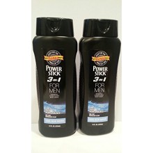 Power Stick 3 en 1 para hombres Champú Acondicionador Body Wash Cool Blue Water 18 oz 50% de bonificación Más (paquete de 2)