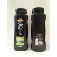 Puissance Bâton 3 en 1 pour homme Shampooing Revitalisant Body Wash printemps frais 18 oz 50% de Bonus Plus (Pack 2)