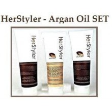 Herstyler Set of 3- Shampoo, Conditioner and Heat Protective Heat Cream