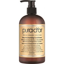 PURA D'OR Profond Hydratant premium Organic Argan Oil &amp; Aloe Vera Conditioner, 16 Fluid Ounce