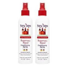 CUENTOS Romero repeler piojos Prevención enjuague acondicionado spray 8 oz, paquete de 2