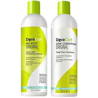 DevaCurl n-caca Champú y DevaCurl Una Condición Duo - 12 oz