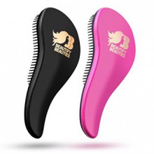 Embellissez Beauties démêlant Hair Brush Set (noir et rose)